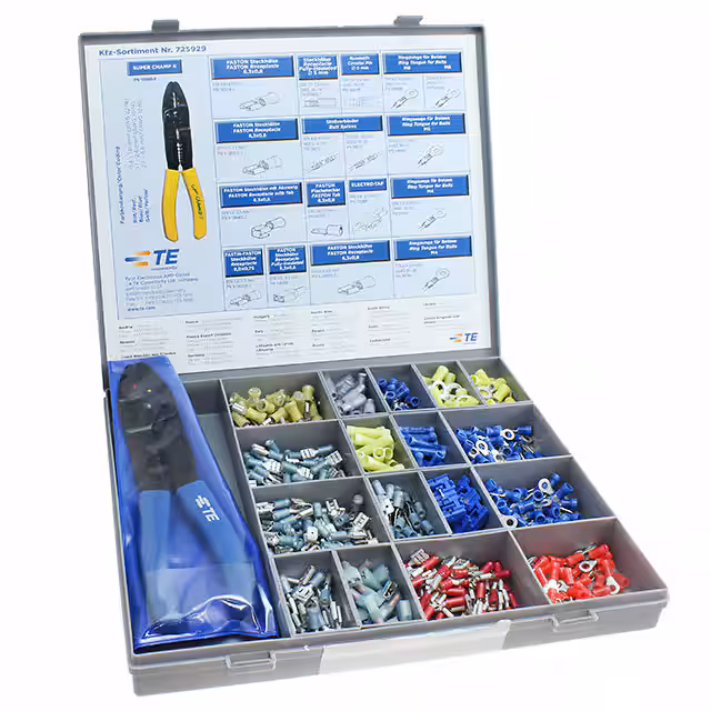 725929 TE Connectivity AMP Connectors  Kit di utensili assortiti